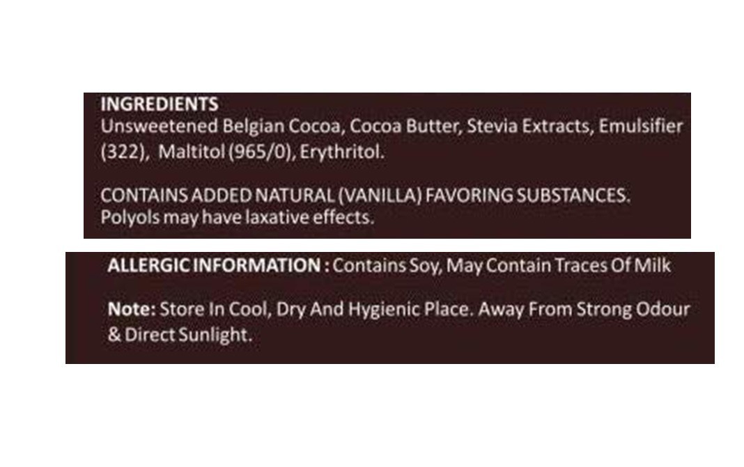 Zevic Baking Bar 55% Dark Belgian Cocoa   Box  250 grams